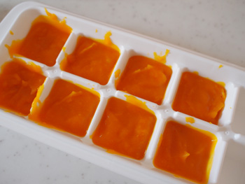 かぼちゃペーストを冷凍