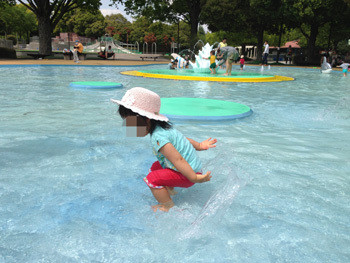 昭和記念公園水遊び