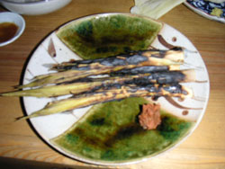 北海道産の筍焼き
